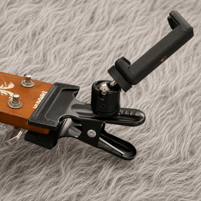 JamDock Grip™ - Hands-Free Guitar Phone Clamp